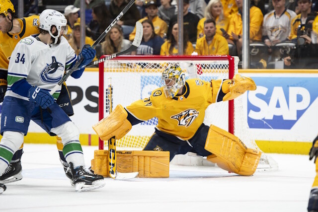 The Buffalo Sabres and Ukko-Pekka Luukkonen are talking extension. The Nashville Predators would like to sign Juuse Saros to an extension.