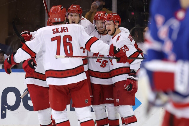 The Carolina Hurricanes have four UFA forwards and four UFA defensemen that they are going to have to make tough decisions on.