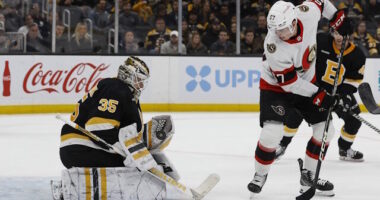 The Boston Bruins like Ottawa Senators Shane Pinto but they may not want to move him in a Linus Ullmark trade.