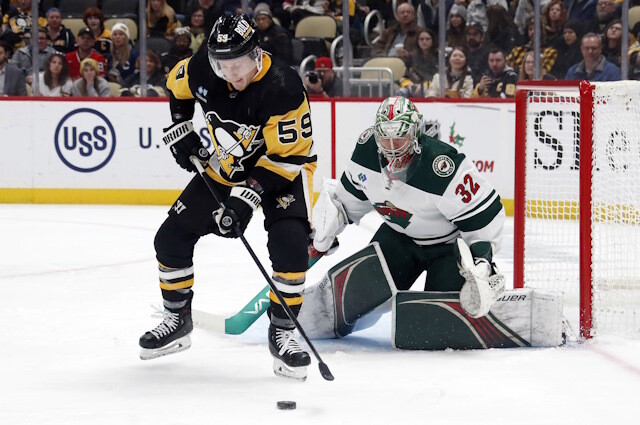Minnesota Wild listening on Marco Rossi and Filip Gustavsson. Jake Guentzel speculation continues. Utah looking for a top-pair defenseman.