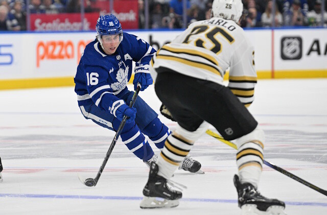 The Toronto Maple Leafs have an ongoing dialogue with Mitch Marner's camp. They're talking to other teams but any deal is really difficult.