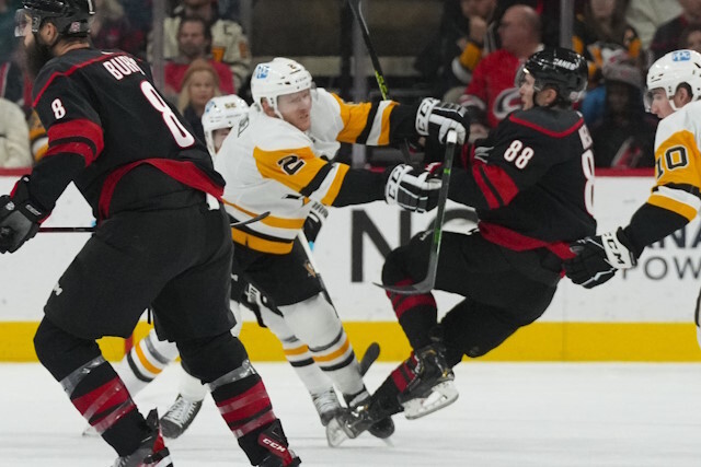 The Carolina Hurricanes have plenty of room to re-sign their three RFAs. Should the Pittsburgh Penguins offer sheet someone?