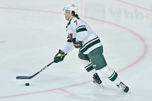 Defenseman Brock Faber gets a big contract extension from the Minnesota Wild. Some quotes, thoughts from the media and Viz on the signing.