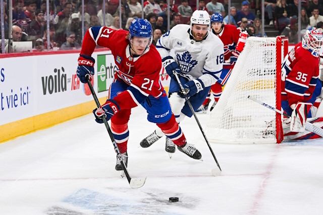 Internal as opposed to external offseason for the Montreal Canadiens. Uncertainty remains for the Toronto Maple Leafs and Jani Hakanpaa.