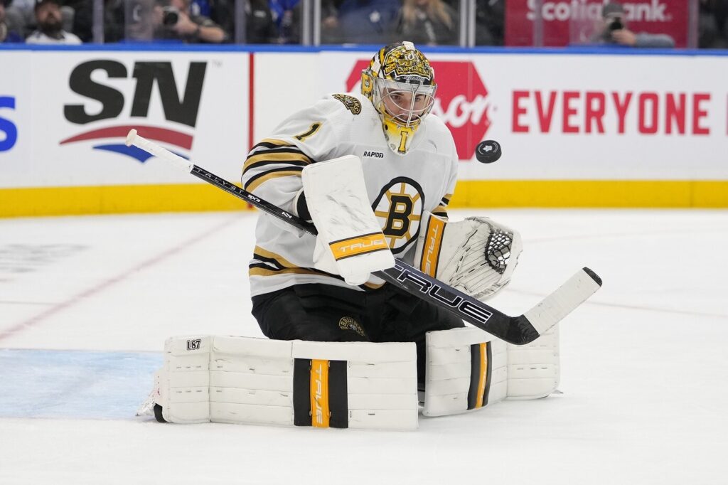 Boston Bruins RFA Jeremy Swayman knows his comparables and doesn't want to ruin the goaltender market for goalies in the future.