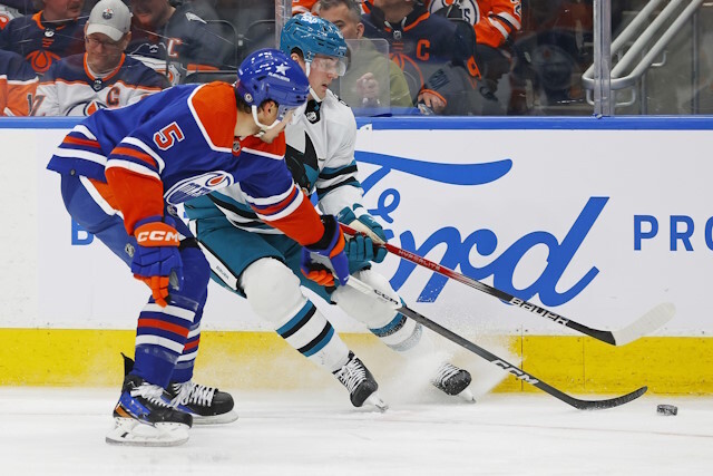 NHL Rumors: San Jose Sharks, and the Edmonton Oilers