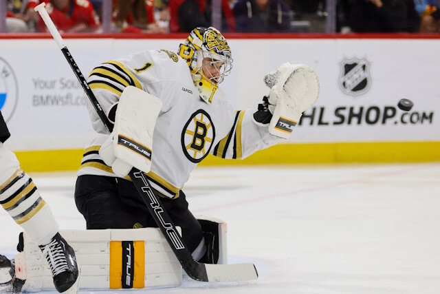 Boston Bruins goaltender Jeremy Swayman remains an unsigned RFA. What could his next deal look like and should Bruins fans be concerned.