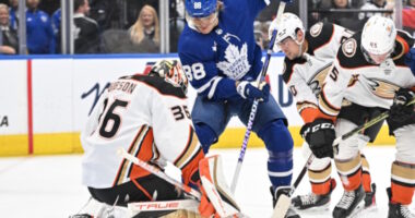 John Gibson out 3-6 weeks. Initial x-ray showed a fracture for Drew Doughty. William Nylander leaves early as a precaution.