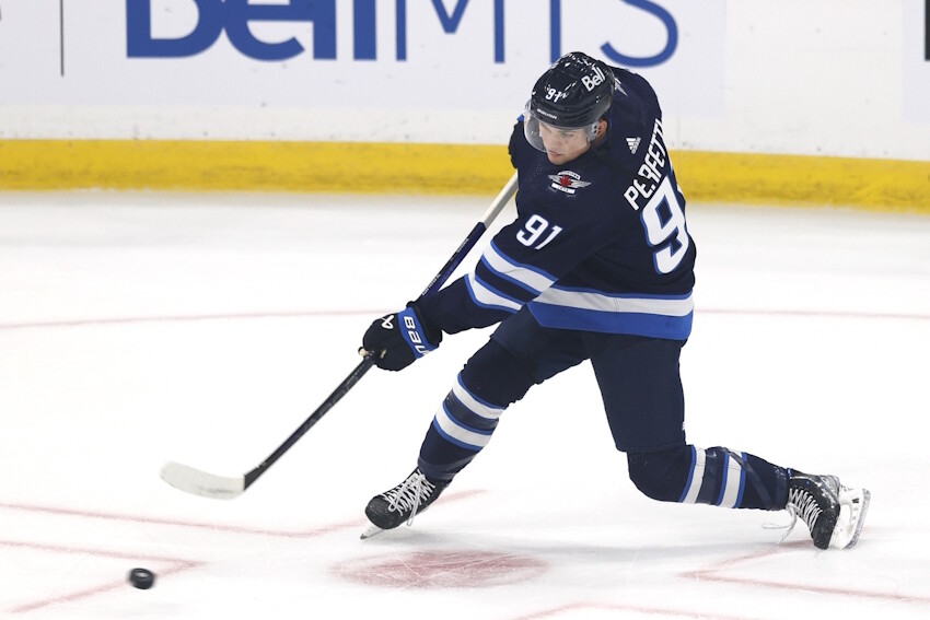 The Winnipeg Jets have signed forward Cole Perfetti to a two-year contract with a $3.25 million salary cap hit.