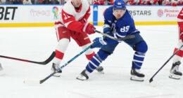 Things are status quo between the Toronto Maple Leafs and Nick Robertson. There is no guarantee that he's moved.