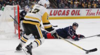 The Blue Jackets are dealing with a bunch of injuries. Bryan Rust hasn't skated since Tuesday. The Maple Leafs have a couple injuries.