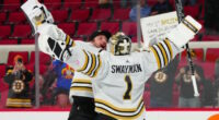 The contract dispute is over as the Boston Bruins have announced they have signed Jeremy Swayman to an eight-year extension