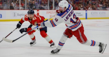 New York Rangers forward Alexis Lafreniere will be a restricted free agent after the season. Term could be an issue.