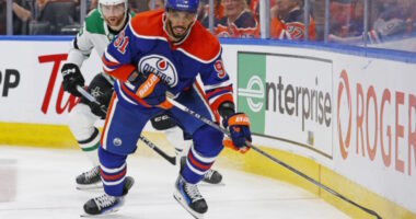 On why the Edmonton Oilers have not added a defenseman, and if they could be looking to add forward depth as well.