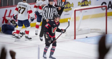 Aleksander Barkov goes hard into the boards. Lightning-Hurricanes on Saturday postponed. Three players on waivers.