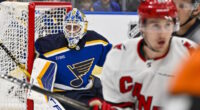 Will Jordan Binnington eventually be interested in playing elsewhere? The Chicago Blackhawks could look to spend on a winger in free agency.