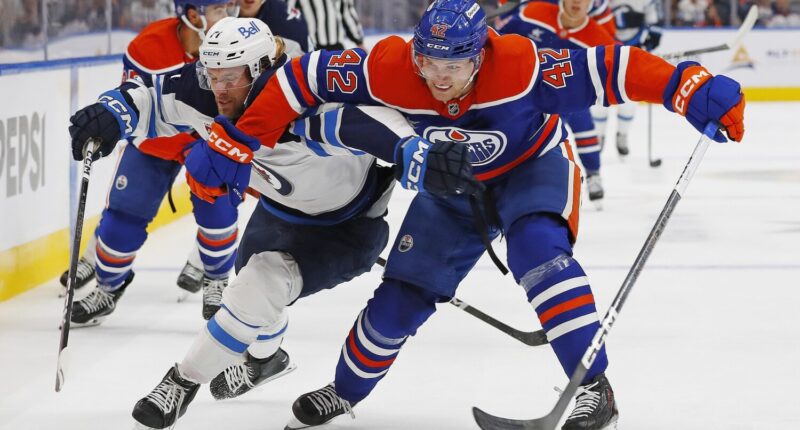 NHL: Preseason-Winnipeg Jets at Edmonton Oilers